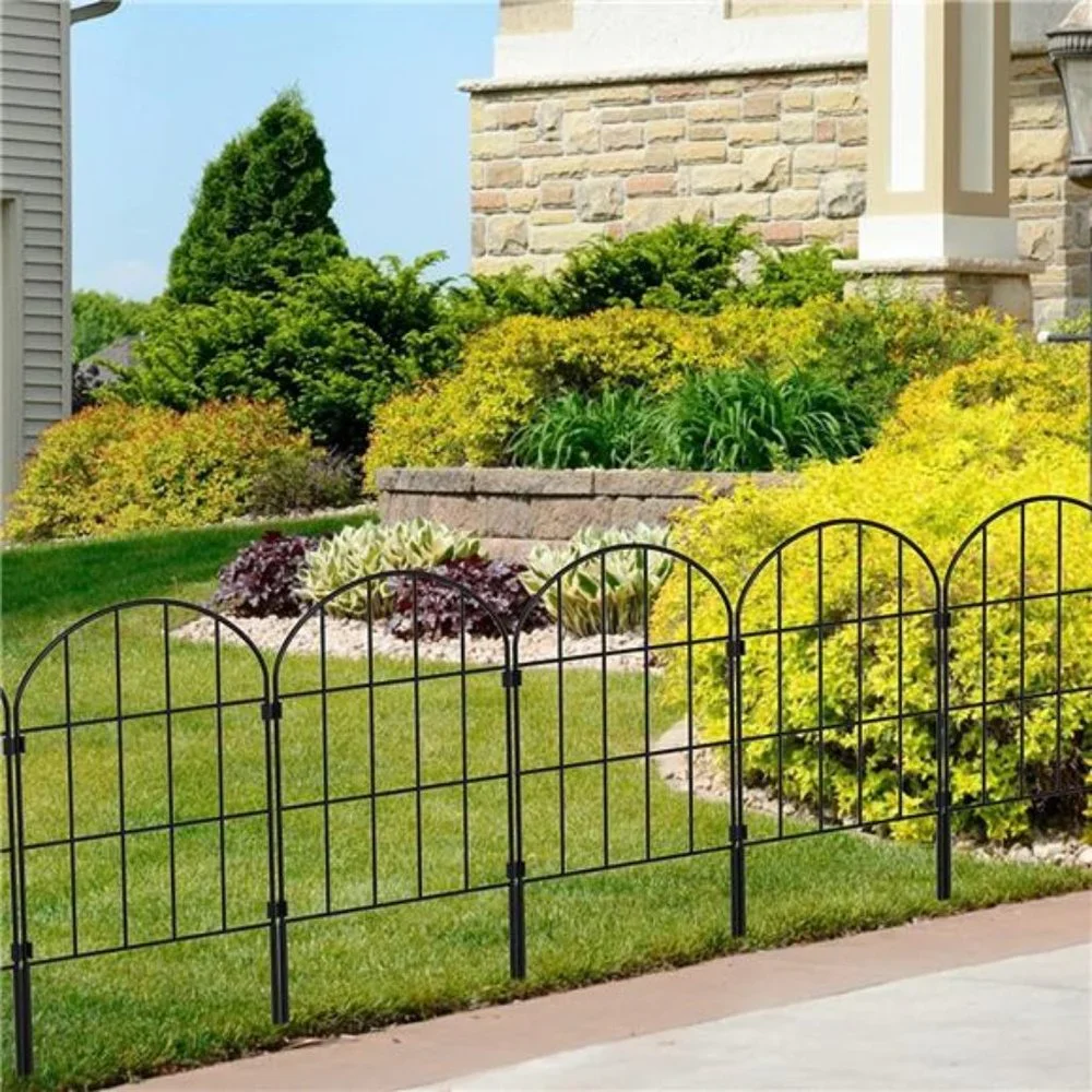 12 Pack Decorative Garden Fence Panels No Dig Fencing, 24in (H) x 13ft (L)
